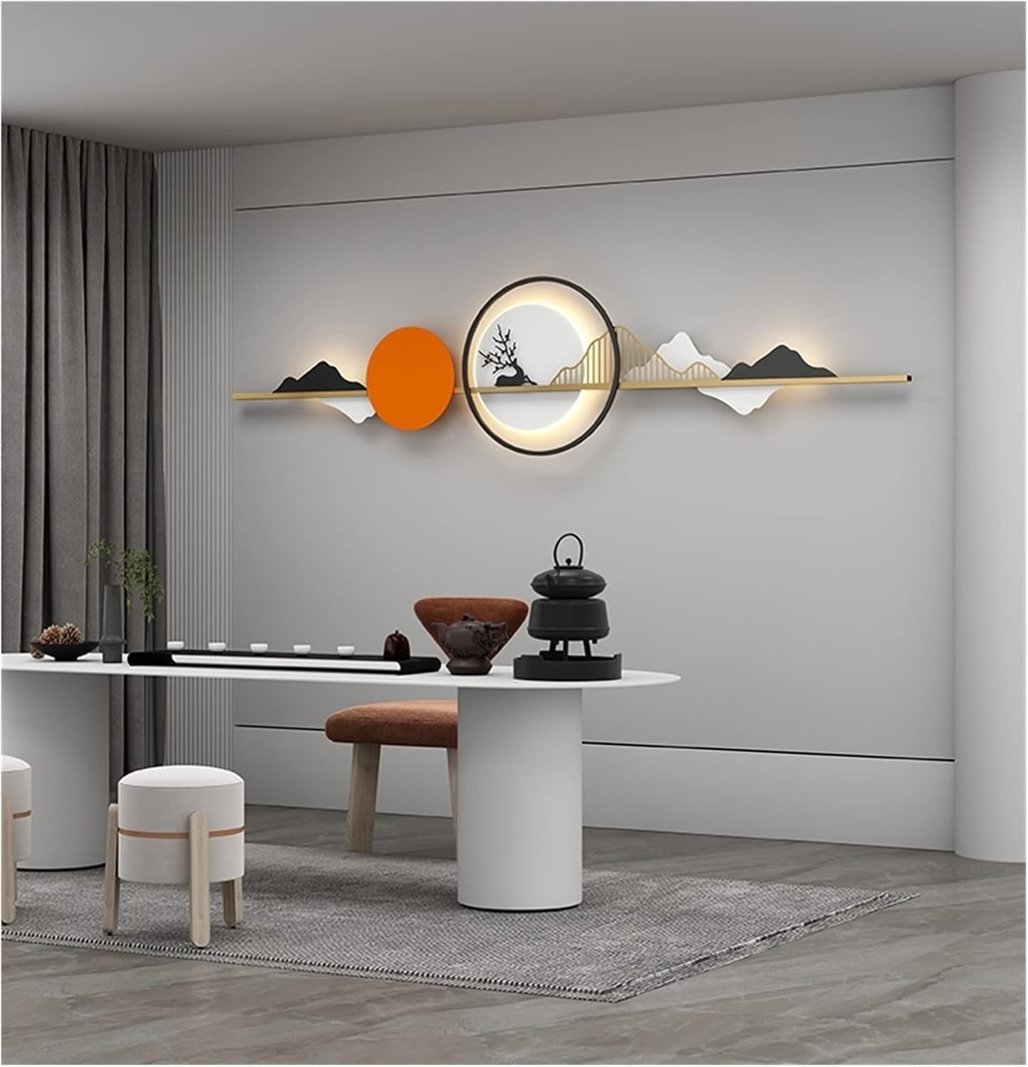 Mount Lume – LED Backlit Metal Art 48X15"INCH | Customizable