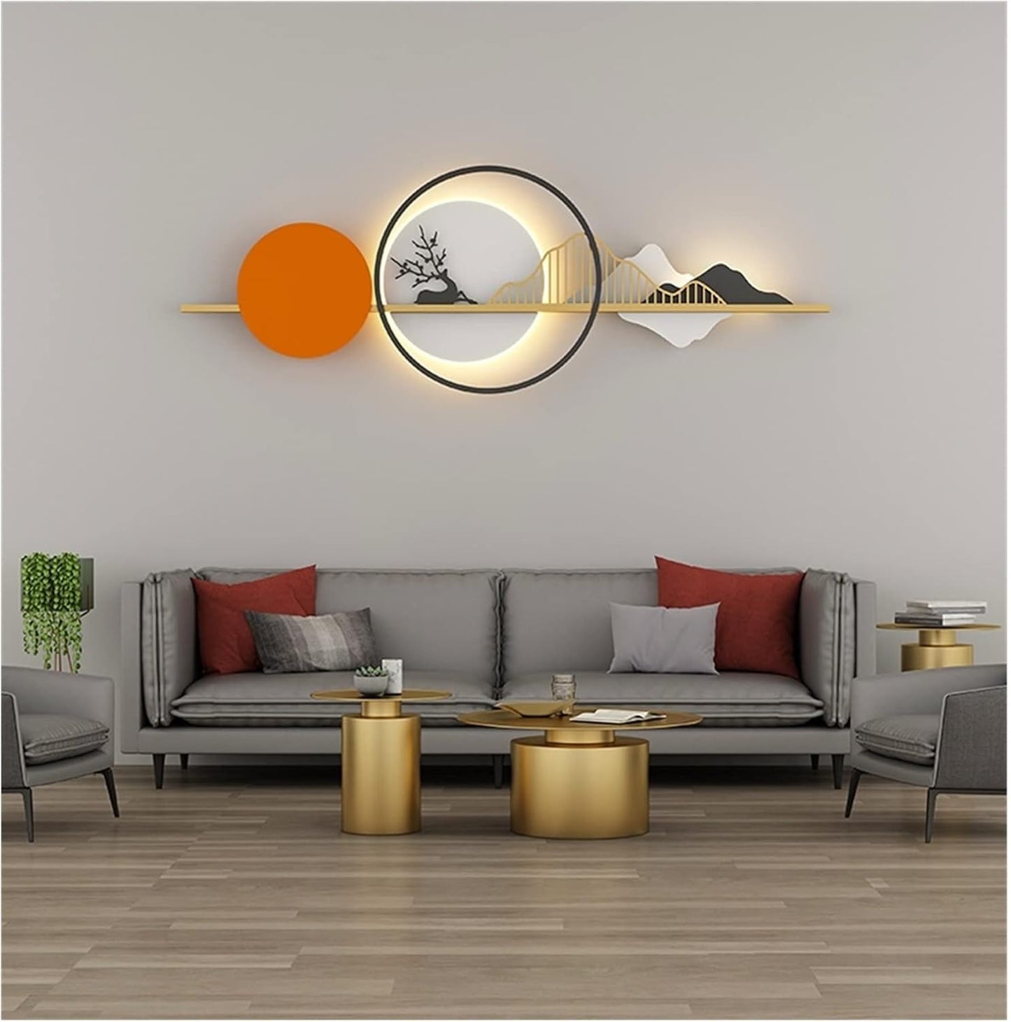 Mount Lume – LED Backlit Metal Art 48X15"INCH | Customizable
