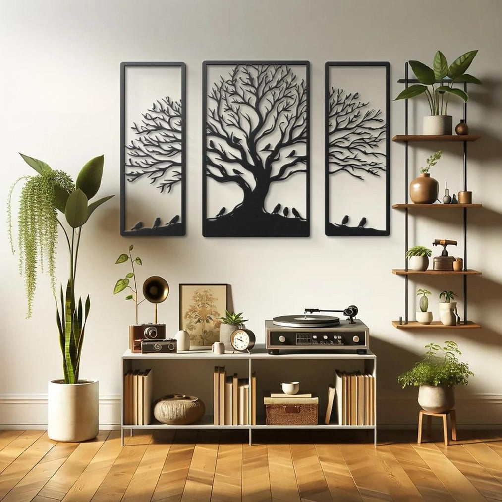 Roots & Wings – Designer Tree Wall Panel (12X30,18X30,12X30)"INCH | Customizable