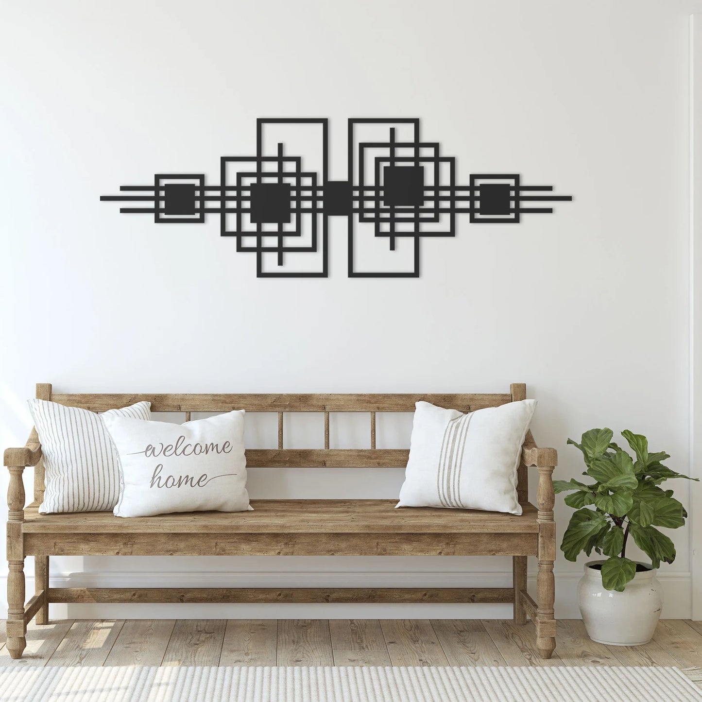 Fusion Form – Abstract Circle Decor (36X18)"INCH | Customizable