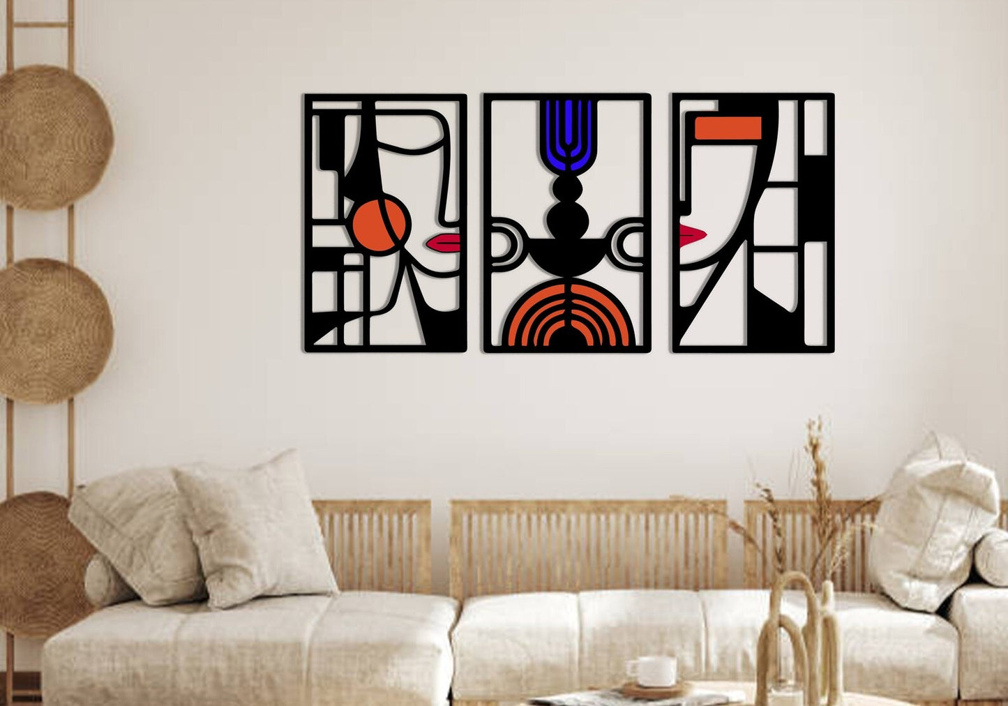 Echo Spectrum – Abstract Faces Set-3 (14x24)"Inch | Customizable