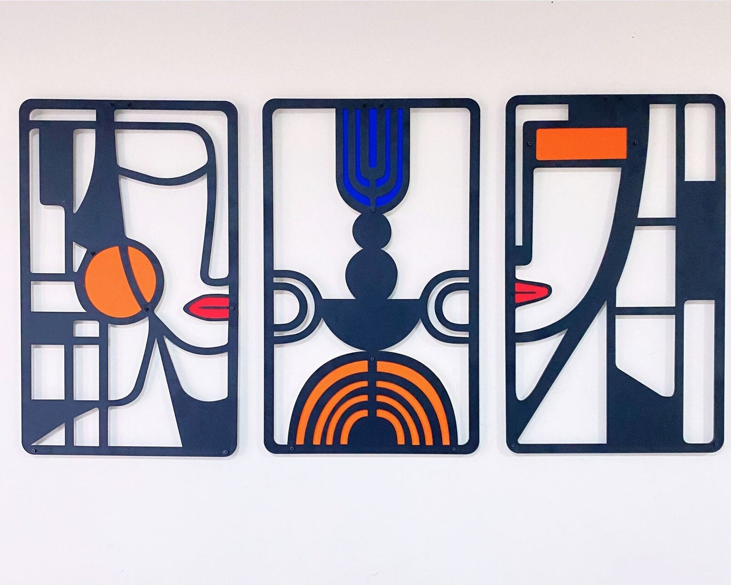 Echo Spectrum – Abstract Faces Set-3 (14x24)"Inch | Customizable