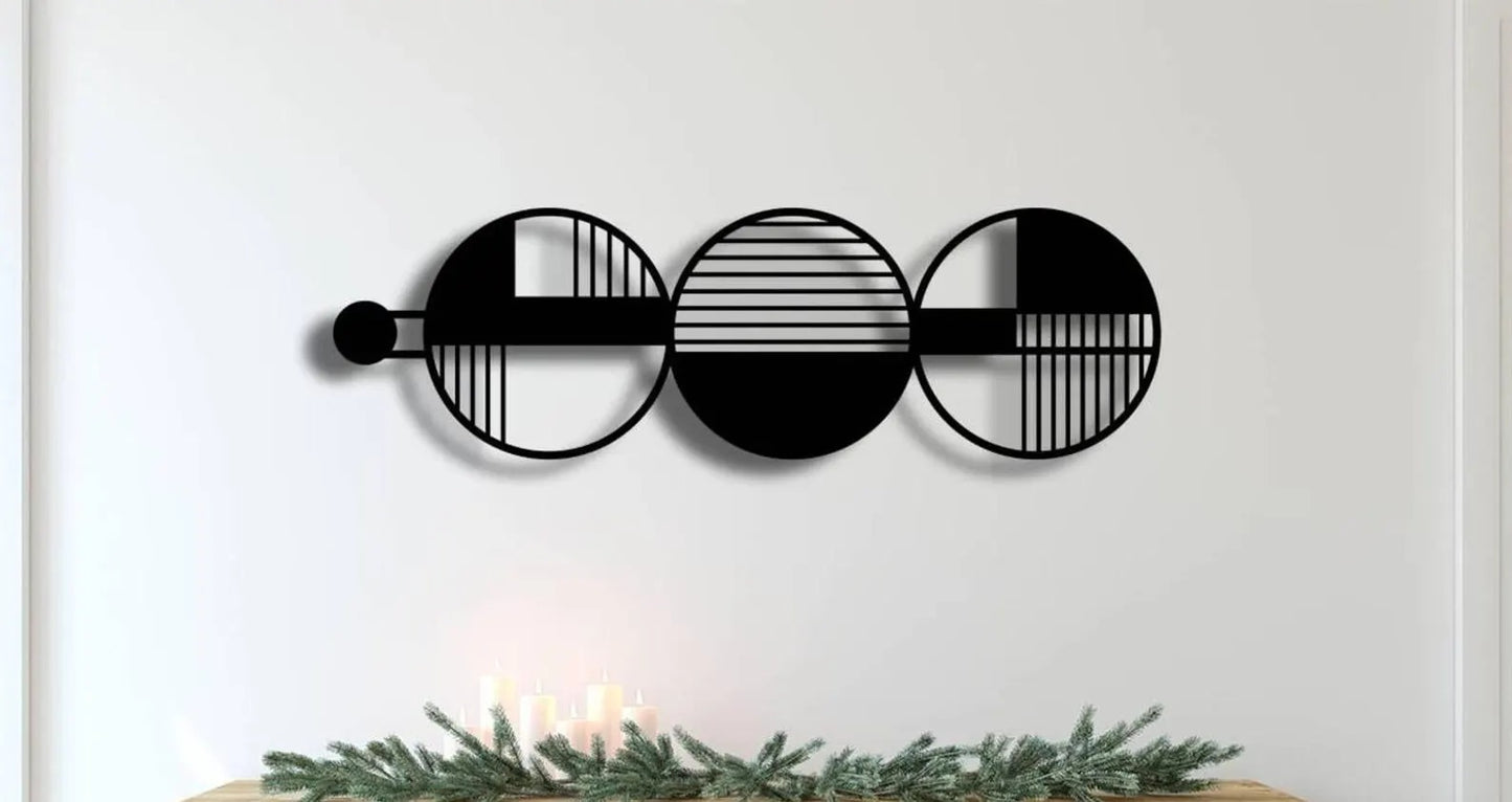 Abstract Balance Panel Modern Wall Art (36x18)"inch | Customizable