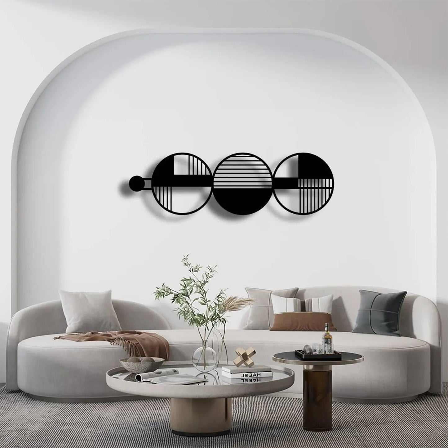 Abstract Balance Panel Modern Wall Art (36x18)"inch | Customizable