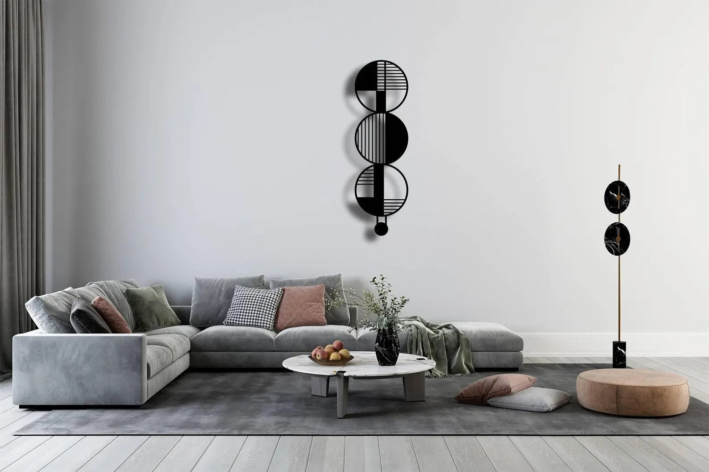Abstract Balance Panel Modern Wall Art (36x18)"inch | Customizable