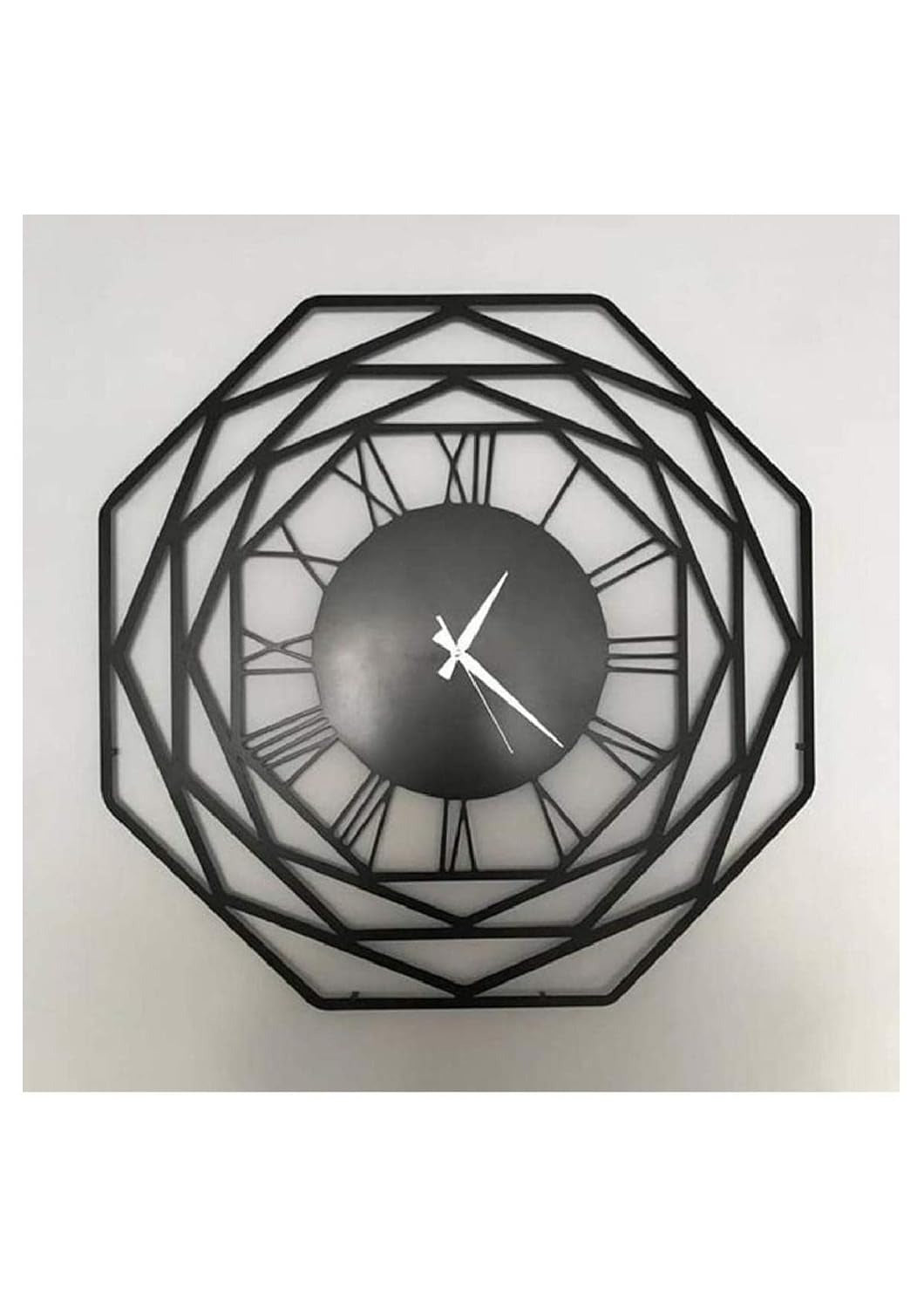 TimeTangle – Black Wire Wall Clock (18",20"24") INCH| Silent quartz| Customizable
