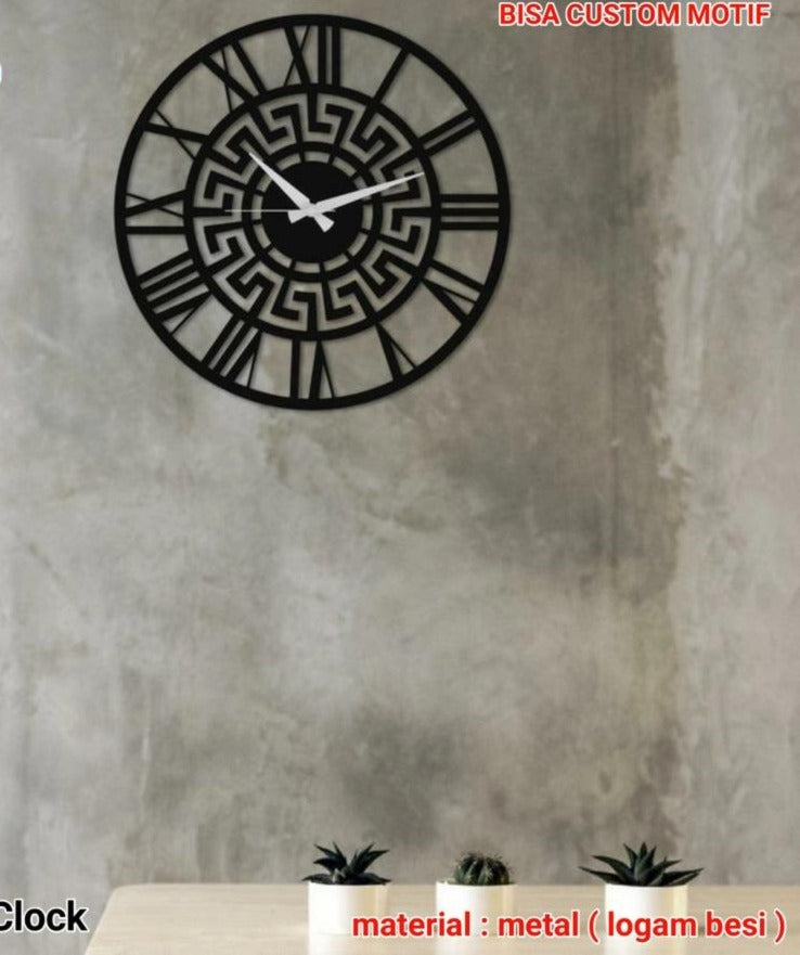 Veritas Lux – Black Metal Wall Clock (18",20"24") INCH| Silent quartz| Customizable