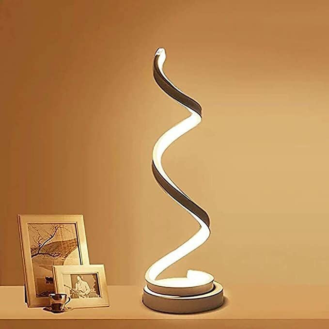 Inside Spiral Table Lamp with 3 in 1 CCT Remote (Size Customization Available)