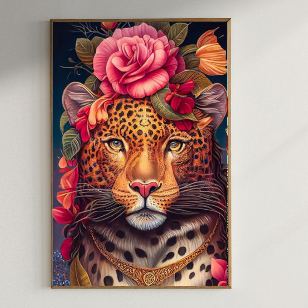 Beautiful Tiger wall art |350 GSM Gallery-Wrapped Canvas on Premium 1x1 inch Pine Wood Frame"