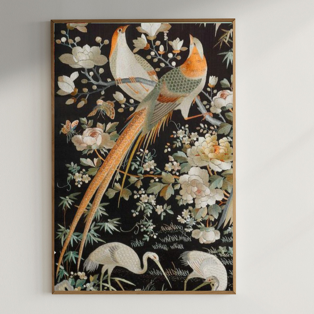 Beautiful birdswall art |350 GSM Gallery-Wrapped Canvas on Premium 1x1 inch Pine Wood Frame"