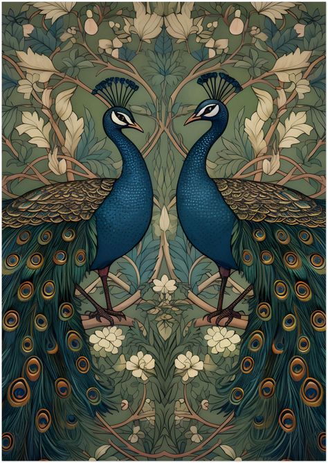 Stunning peacock painting|400 GSM Gallery-Wrapped Canvas on Premium 1.5x1.5 inch Pine Wood Frame