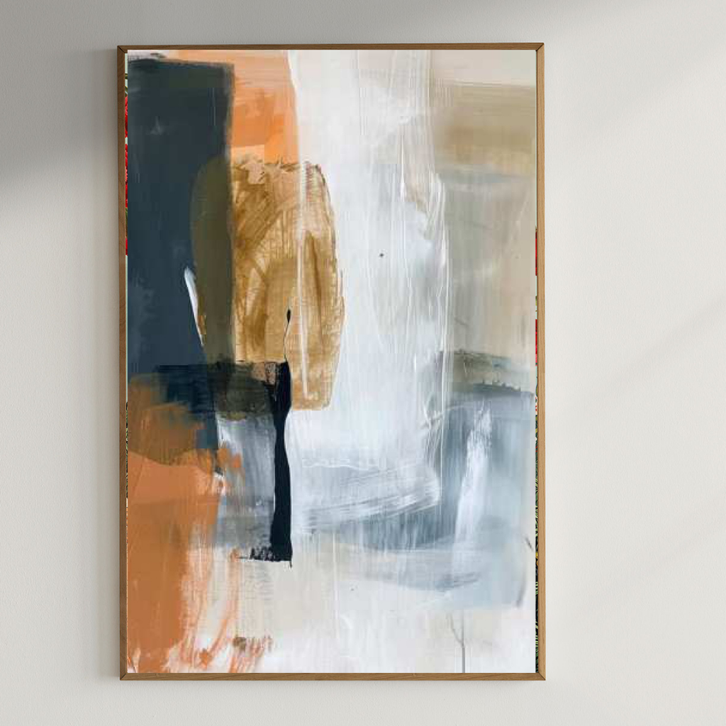 Abstract art painting| 350 GSM Gallery-Wrapped Canvas on Premium 1x1 inch Pine Wood Frame"