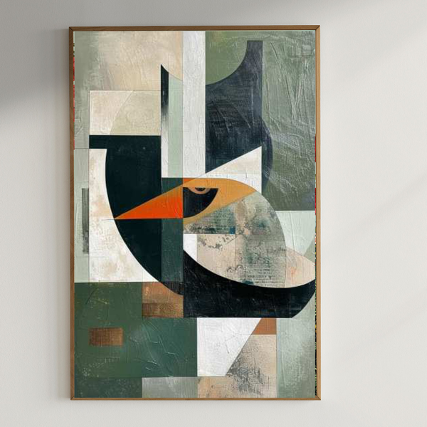 Abstract art painting|400 GSM Gallery-Wrapped Canvas on Premium 1.5x1.5 inch Pine Wood Frame