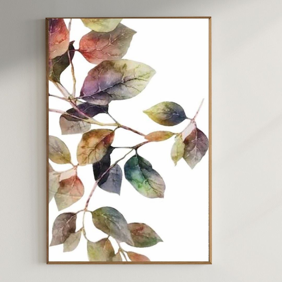Botanical painting| 350 GSM Gallery-Wrapped Canvas on Premium 1x1 inch Pine Wood Frame"