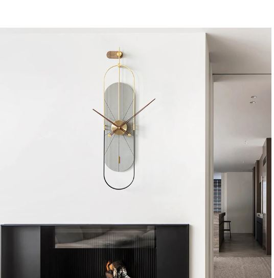 Copper art capsule wall clock