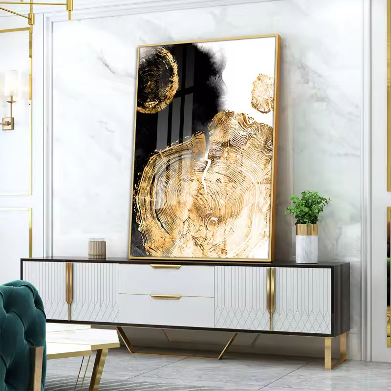 Abstract Crystal wall painting| 60X90 cm-Set of 2