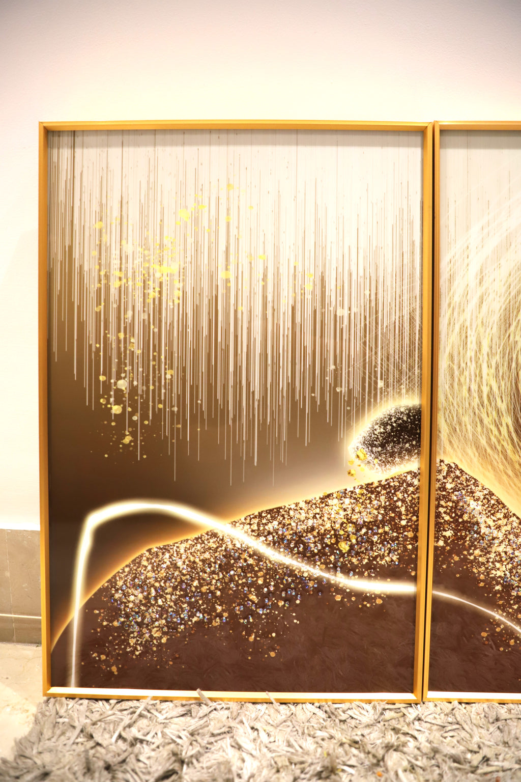 Harmony Hills – Set Of Three Wall Design| Crystal wall art|(40*60)*2+(60*80)cm