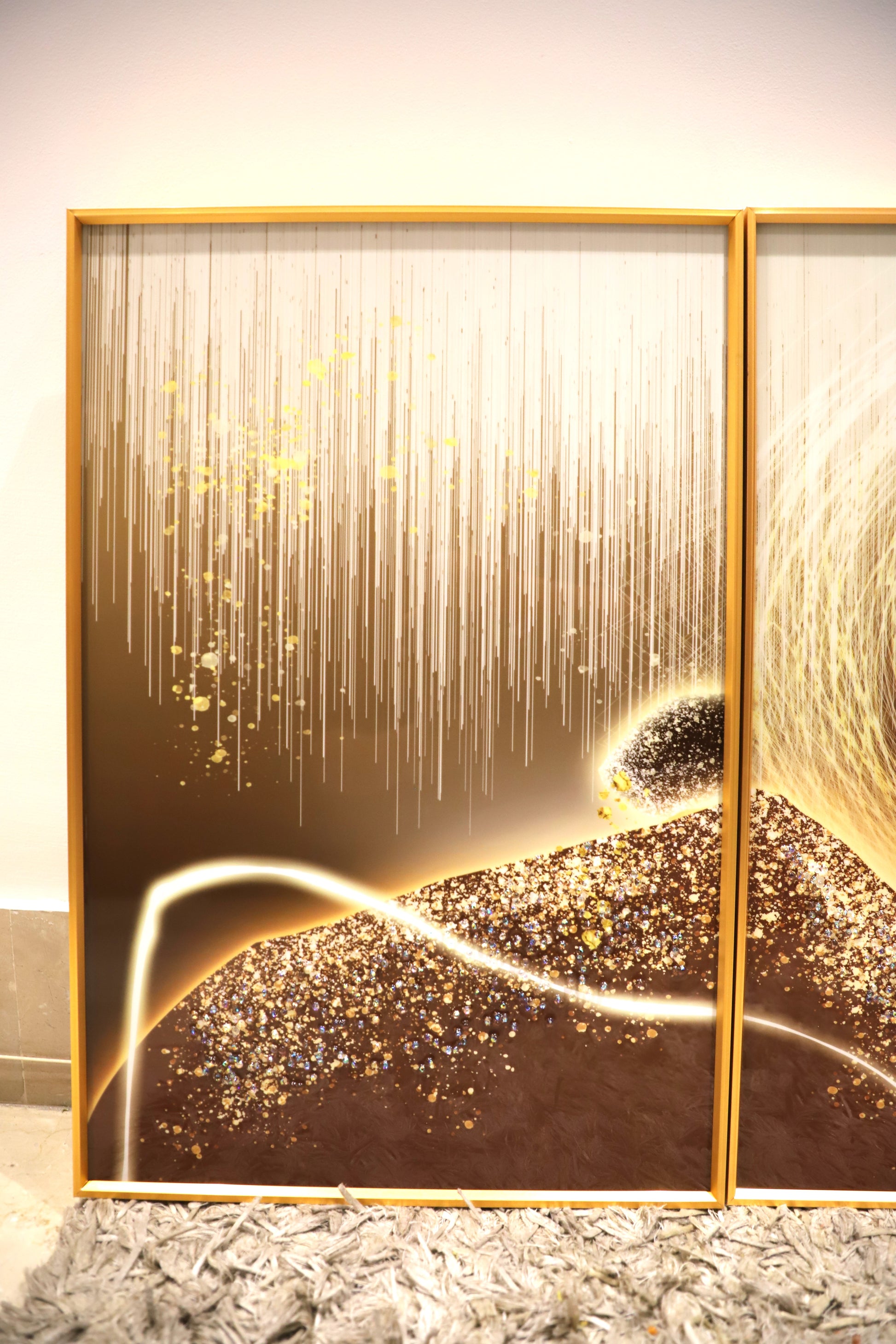 Harmony Hills – Set Of Three Wall Design| Crystal wall art|(40*60)*2+(60*80)cm