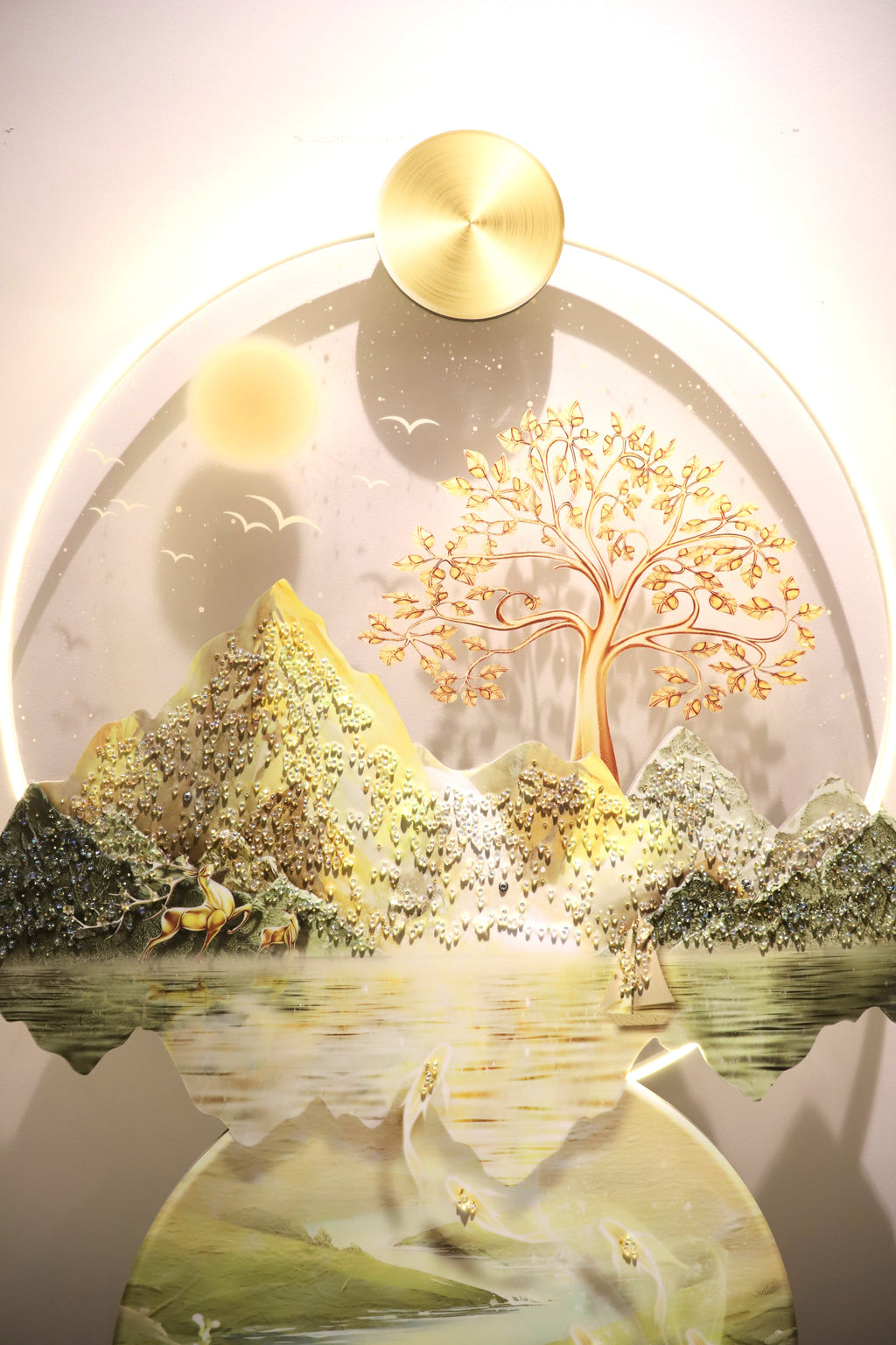 Nature’s Embrace||Crystal wall art||80*120cm