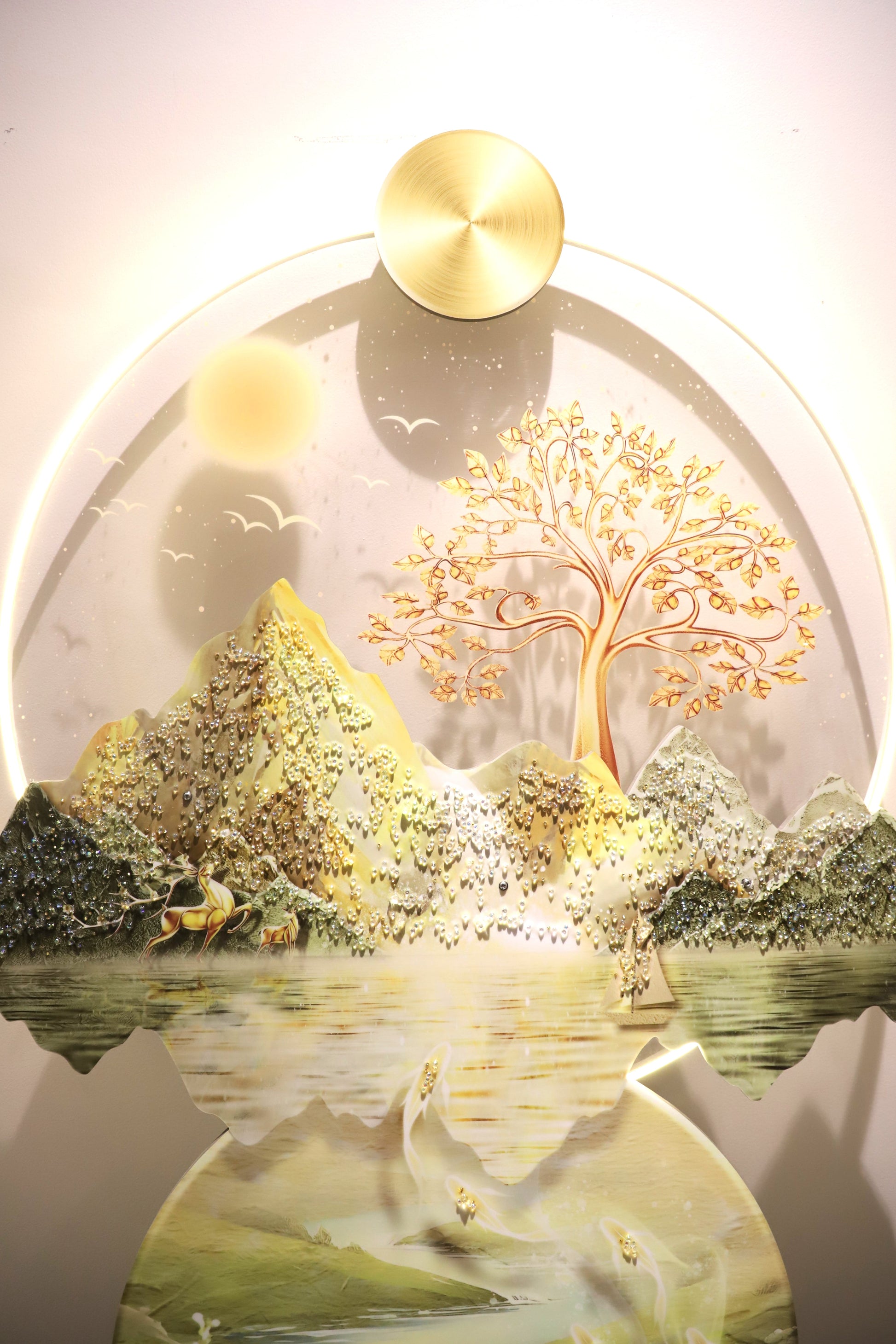 Nature’s Embrace||Crystal wall art||80*120cm