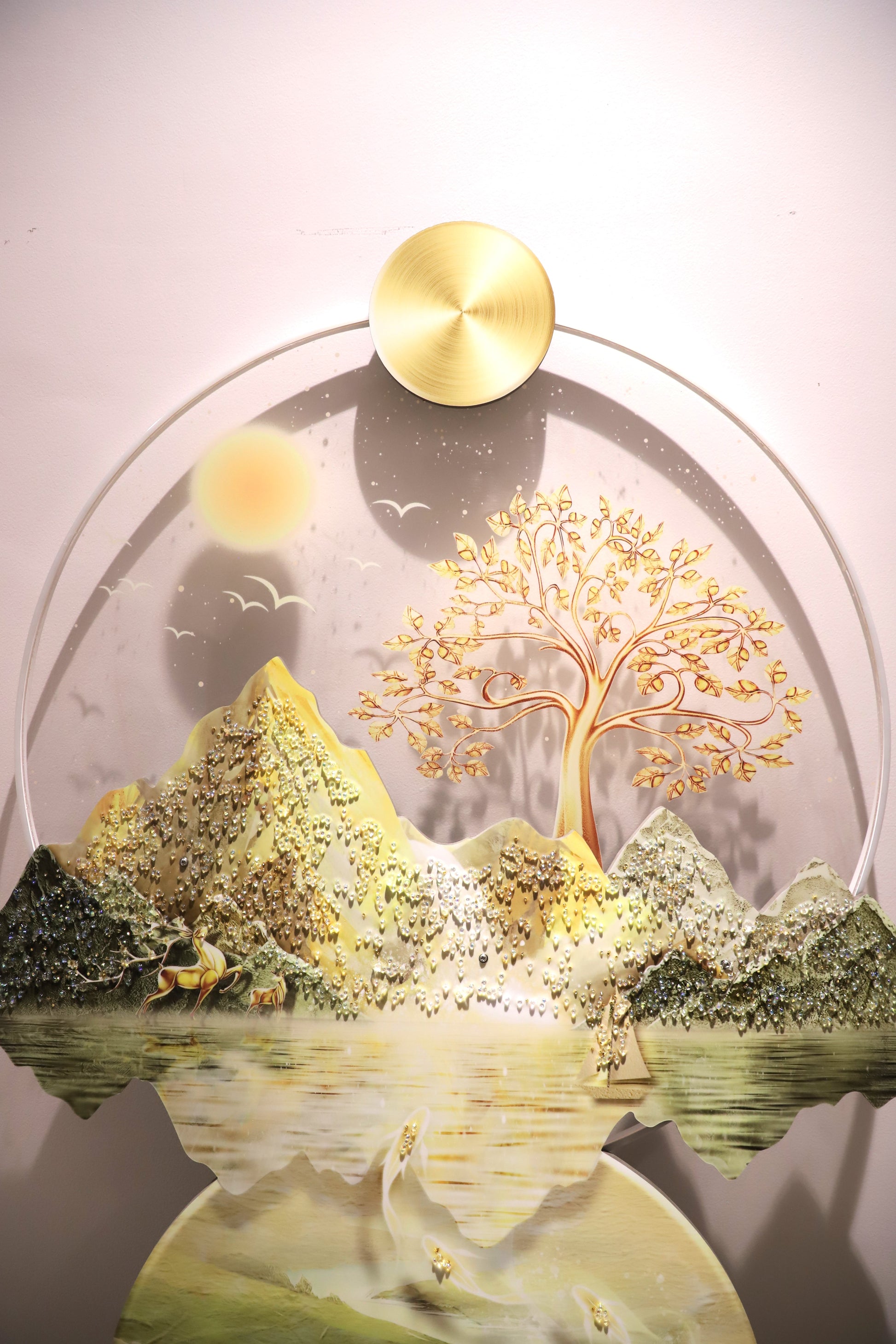 Nature’s Embrace||Crystal wall art||80*120cm