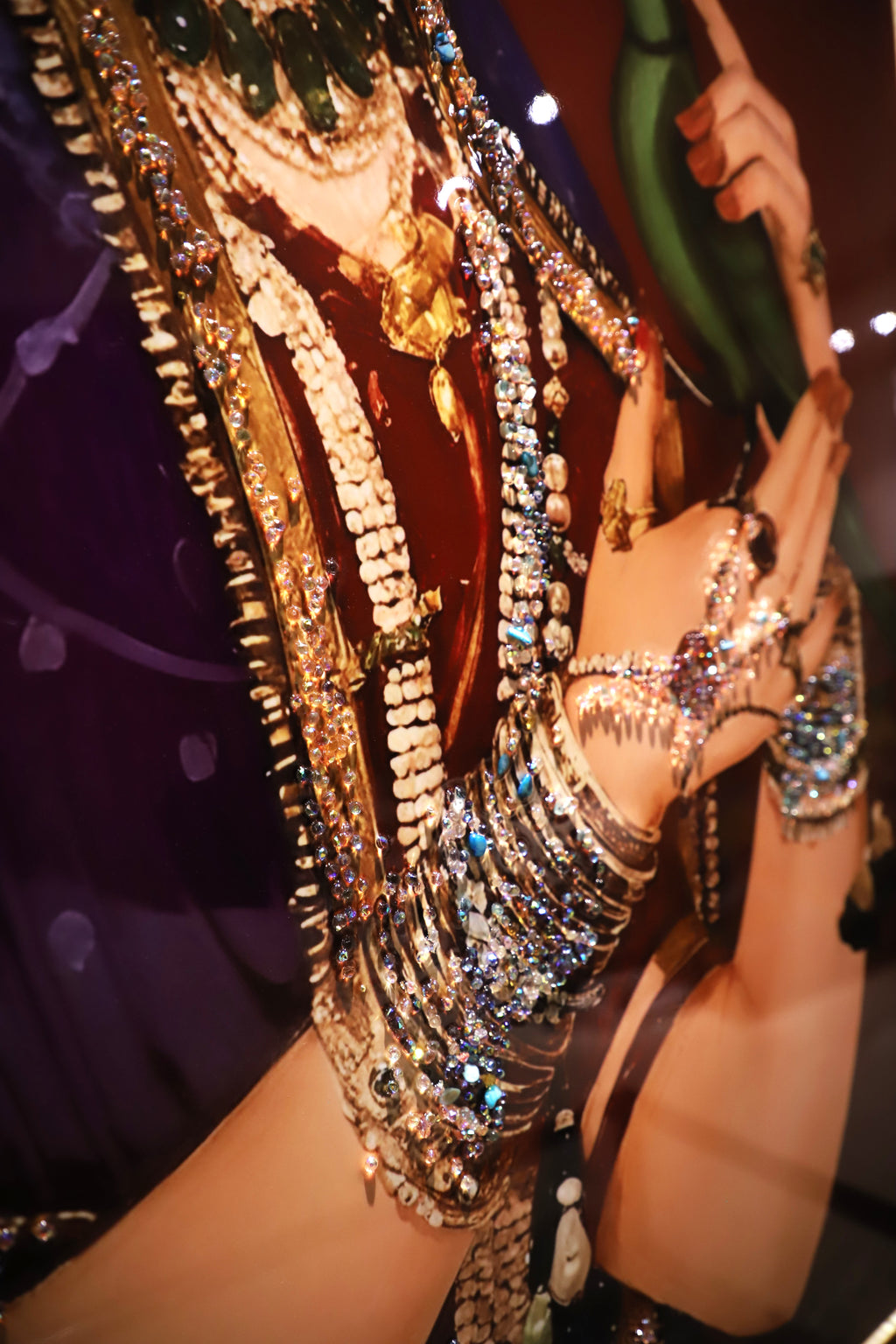 Rajasthani famous Bani thani Royal queen with Crystals and LED|4x2.5 Feet +LED