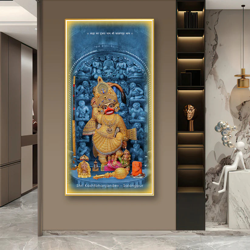 Shri Kashtbhanjan| Hanuman ji LED Crystal painting