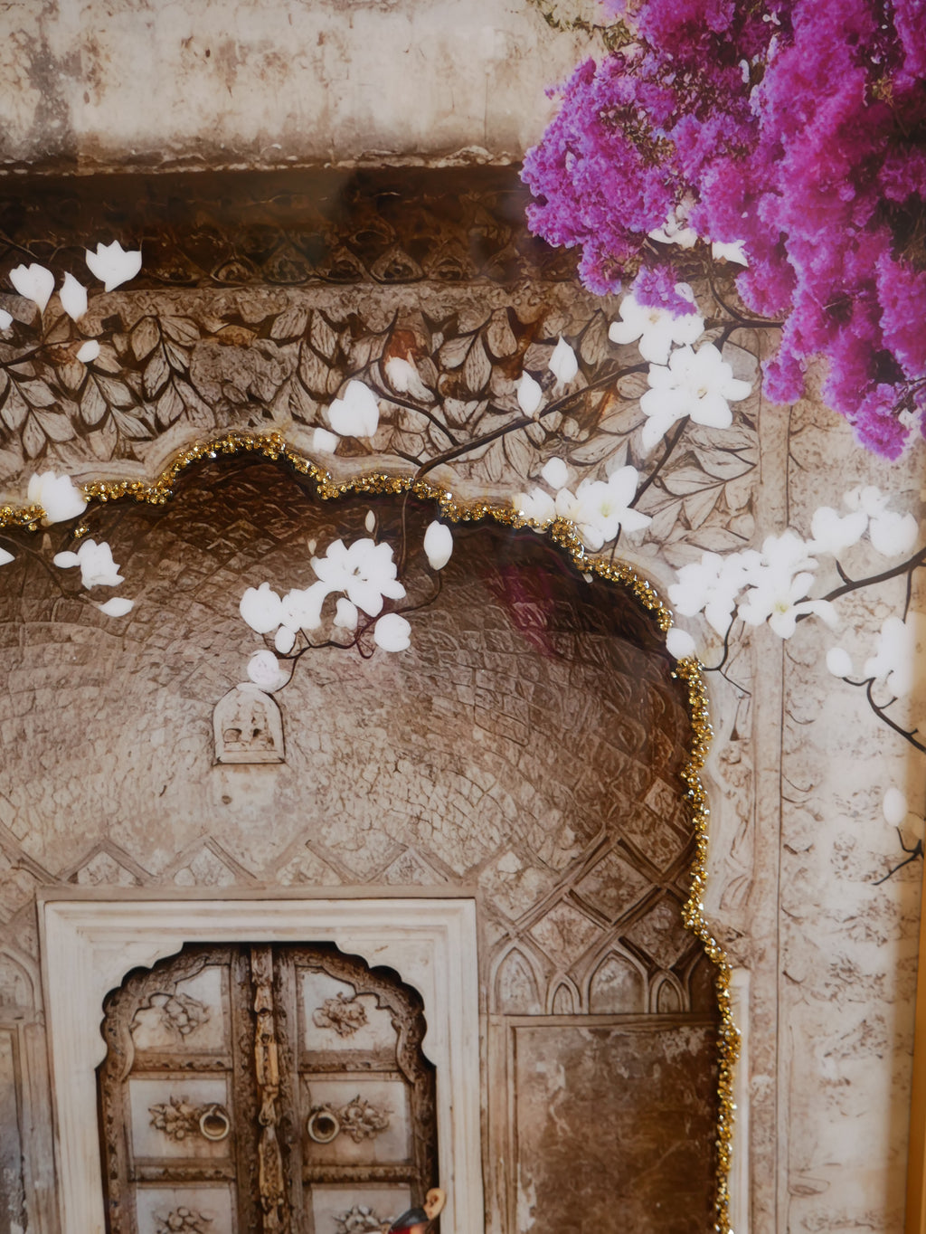 Cow Pichwai art with Crystal work|40x60cm