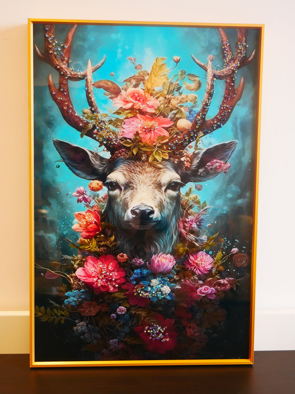 Premium Deer crystal painting |Vastu Painting|40x60cm