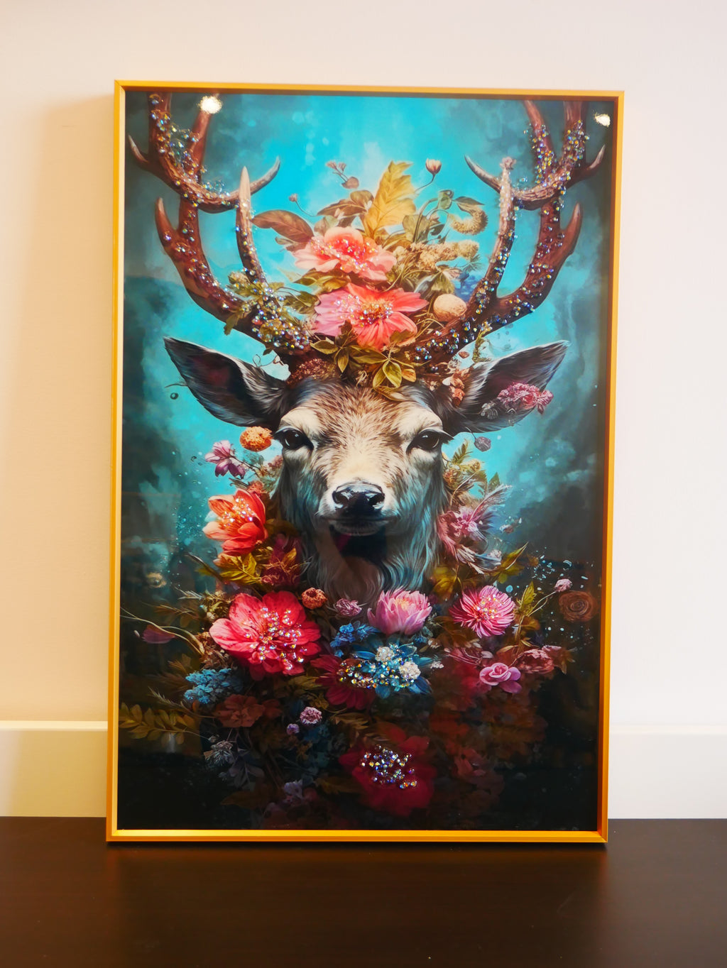 Premium Deer crystal painting |Vastu Painting|40x60cm