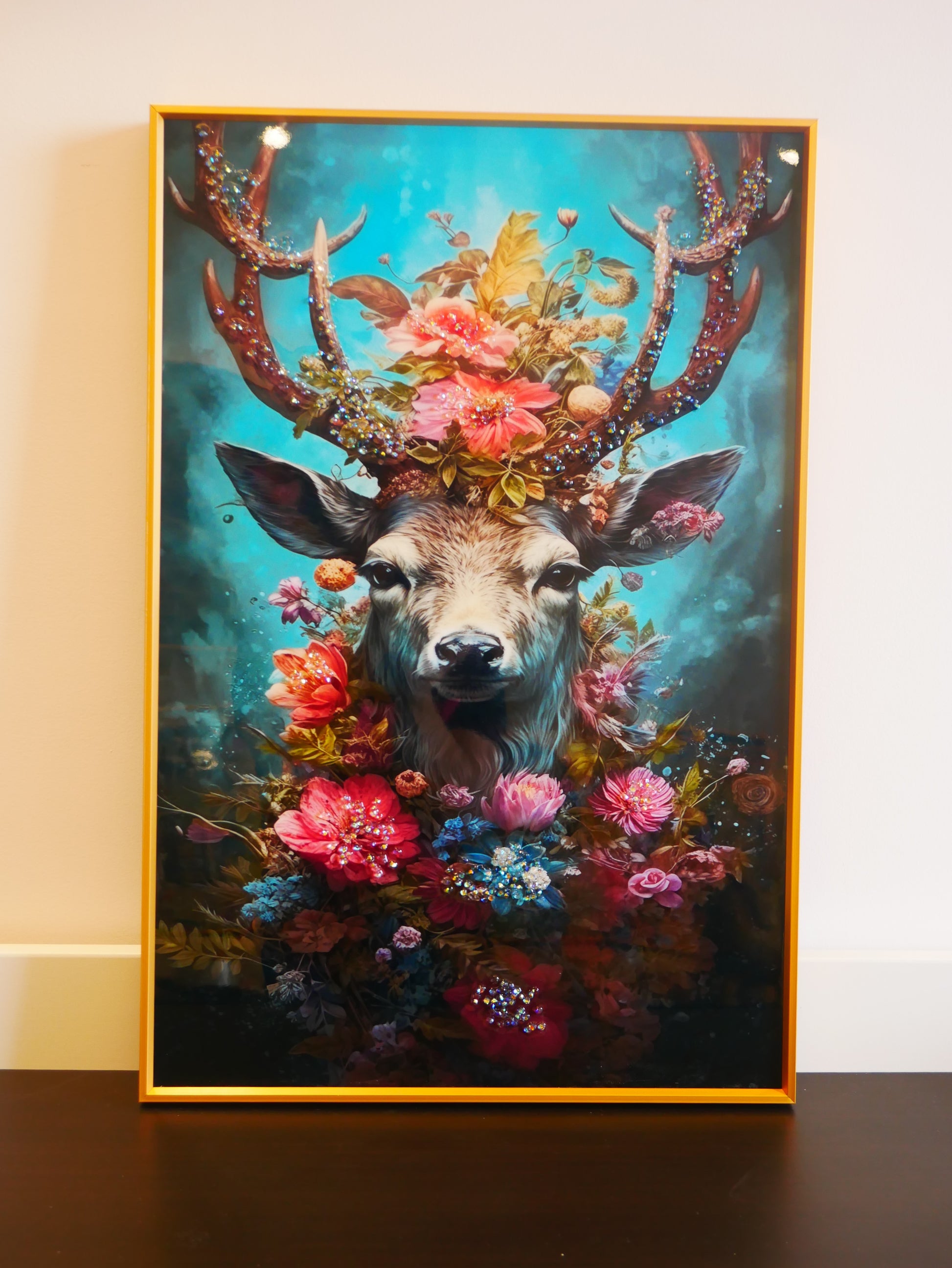 Premium Deer crystal painting |Vastu Painting|40x60cm