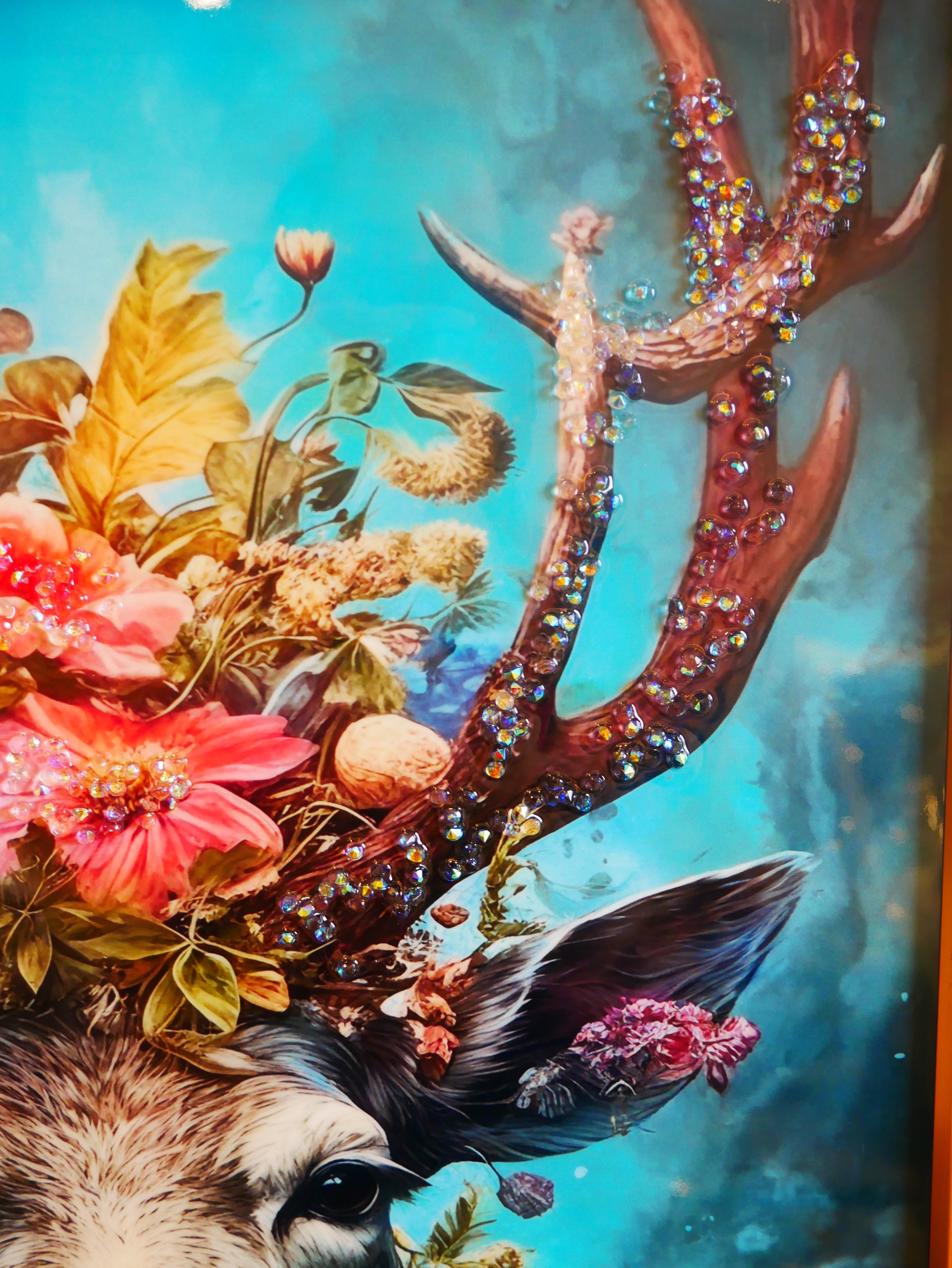 Premium Deer crystal painting |Vastu Painting|40x60cm