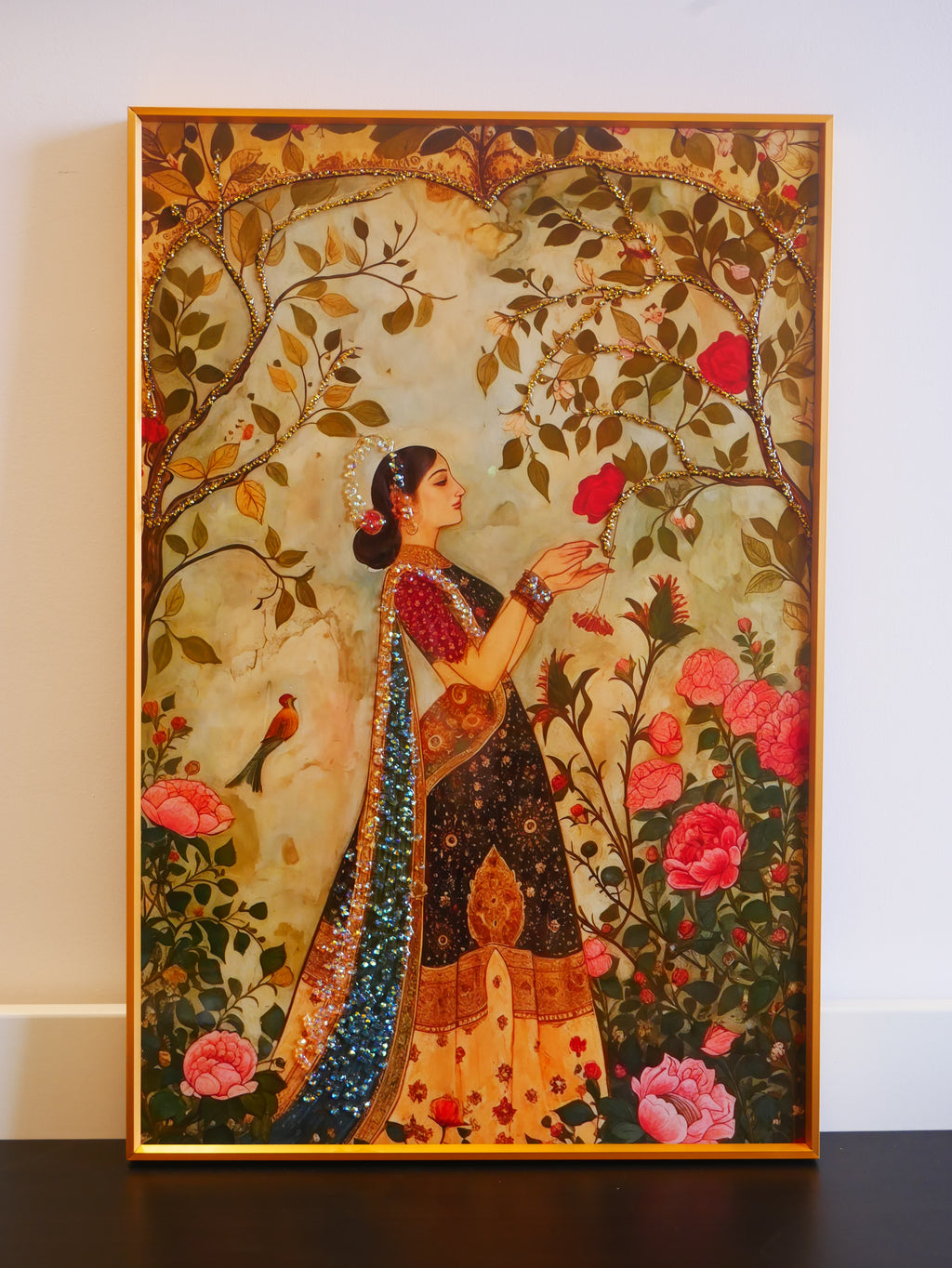 Queen in the Garden Crystal wall art||40x60cm