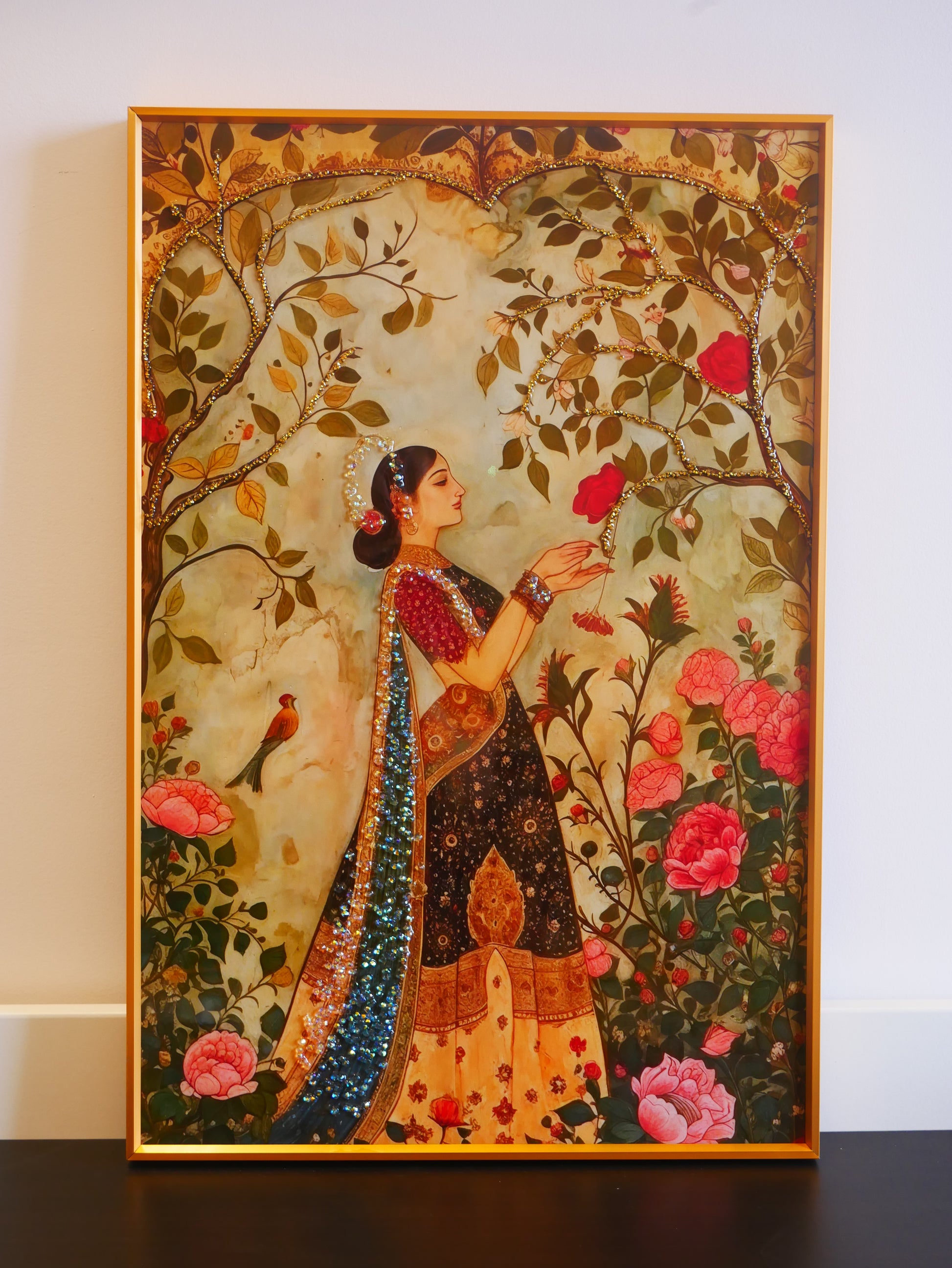 Queen in the Garden Crystal wall art||40x60cm