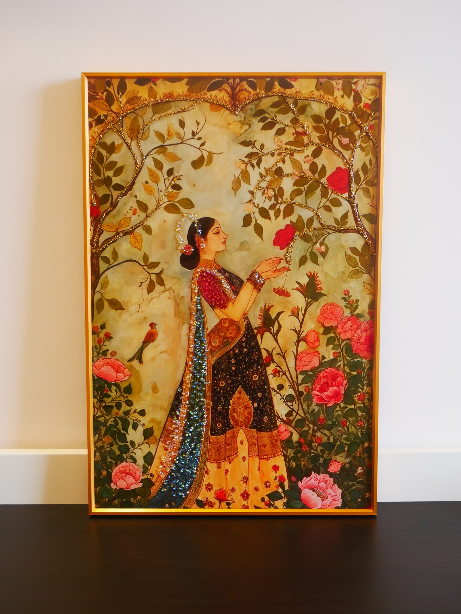 Queen in the Garden Crystal wall art||40x60cm