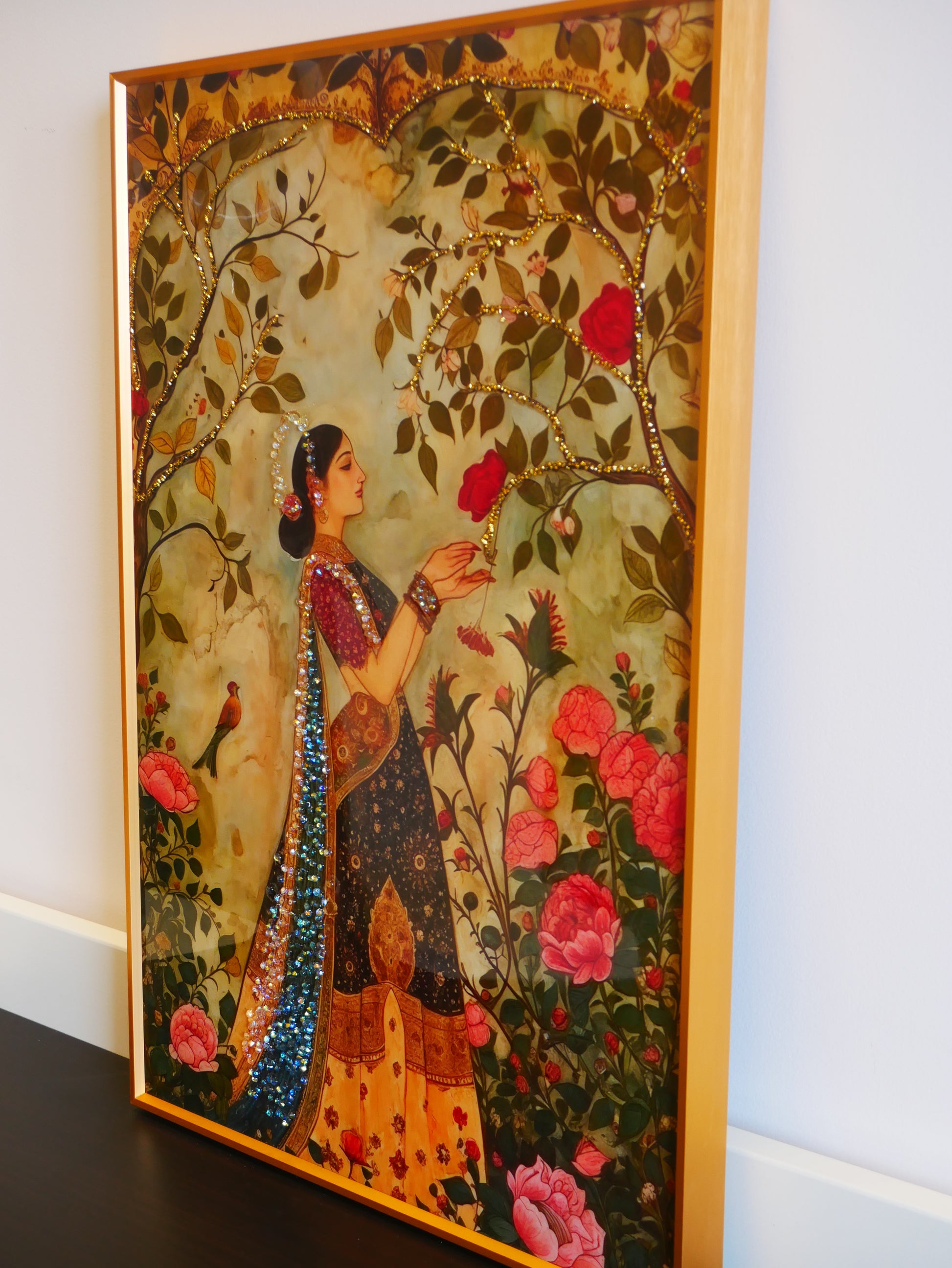 Queen in the Garden Crystal wall art||40x60cm