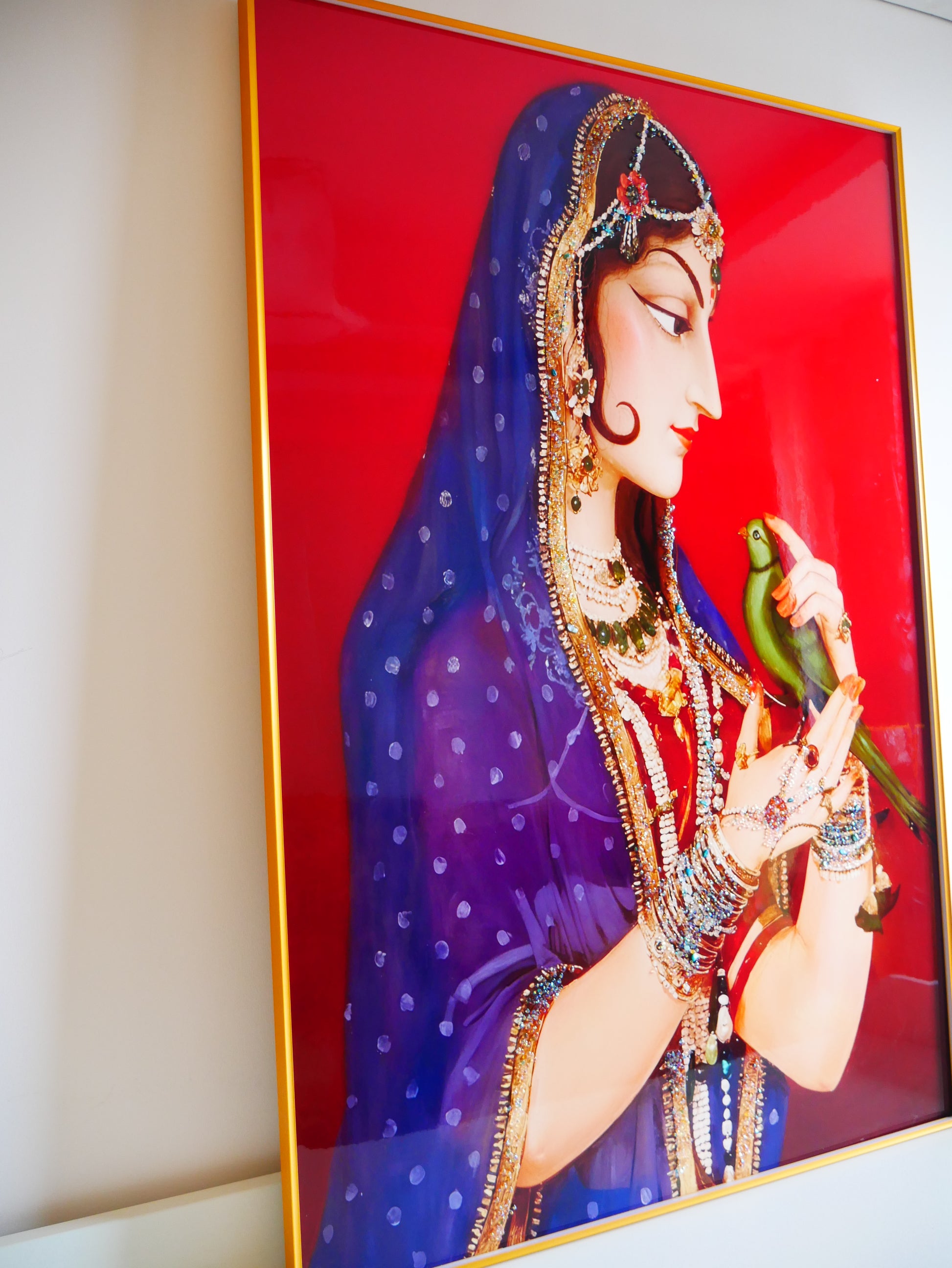 Rajasthani famous Bani thani Royal queen with Crystals and LED|4x2.5 Feet +LED
