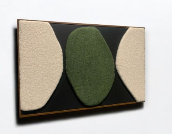 Fabric Textured Wall Mount Wooden Frame(30x42)"| Customizable