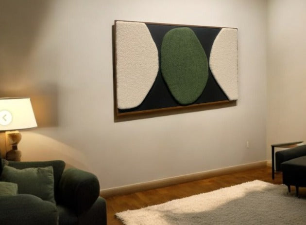 Fabric Textured Wall Mount Wooden Frame(30x42)"| Customizable