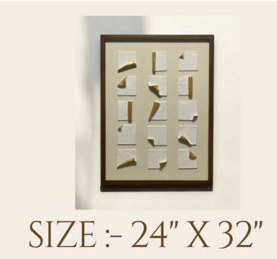 Modern Textured  Handmade  Wall Art (24x32)"|customizable