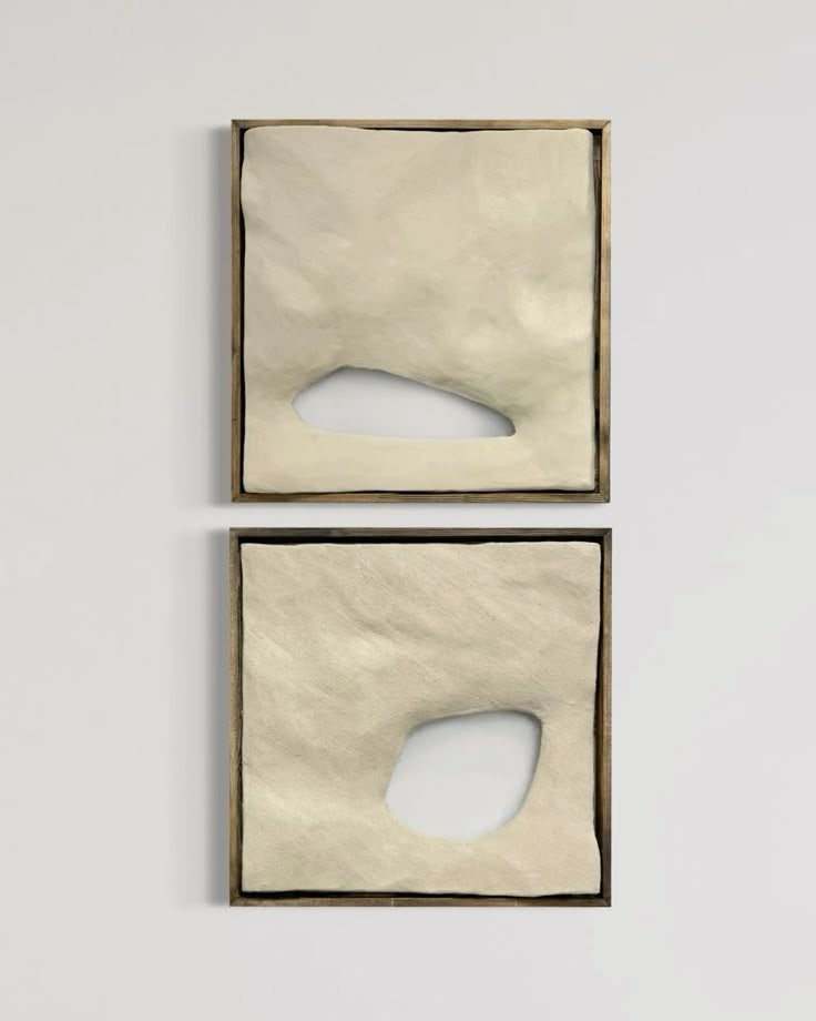 Abstract Modern Handmade Wall Art Wooden Wall Frame Set of-2(20x20)"Customizable