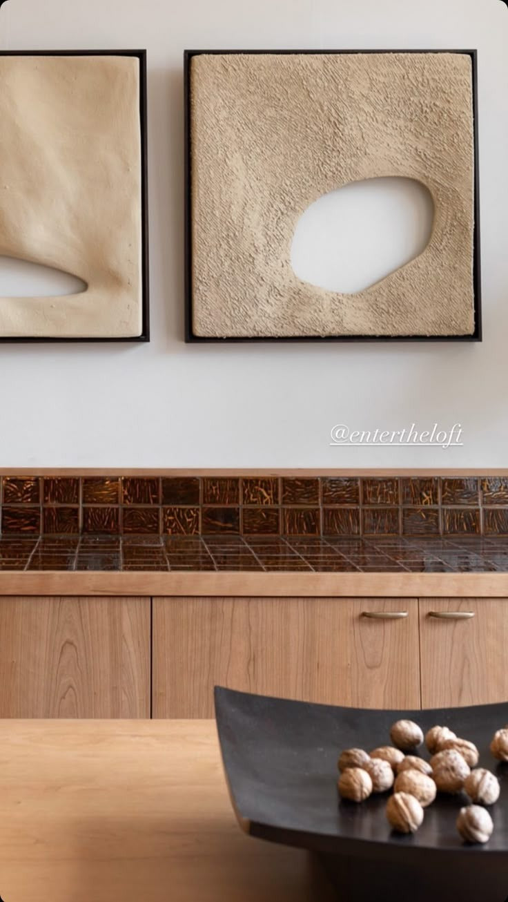 Abstract Modern Handmade Wall Art Wooden Wall Frame Set of-2(20x20)"Customizable