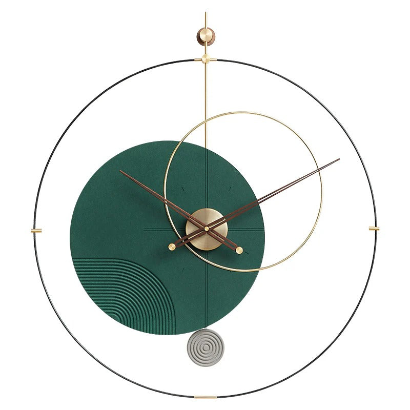 Mid Century Modern Wall Clock (32x34)"Inch| Silent quartz| Customizable