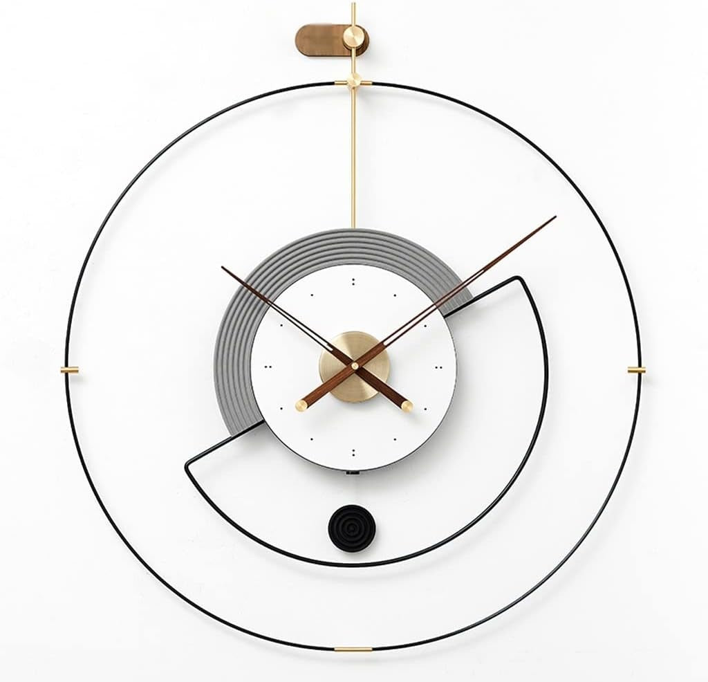 Premium Round Wall Clock,Green (32x34)"inch| Silent quartz| Customizable