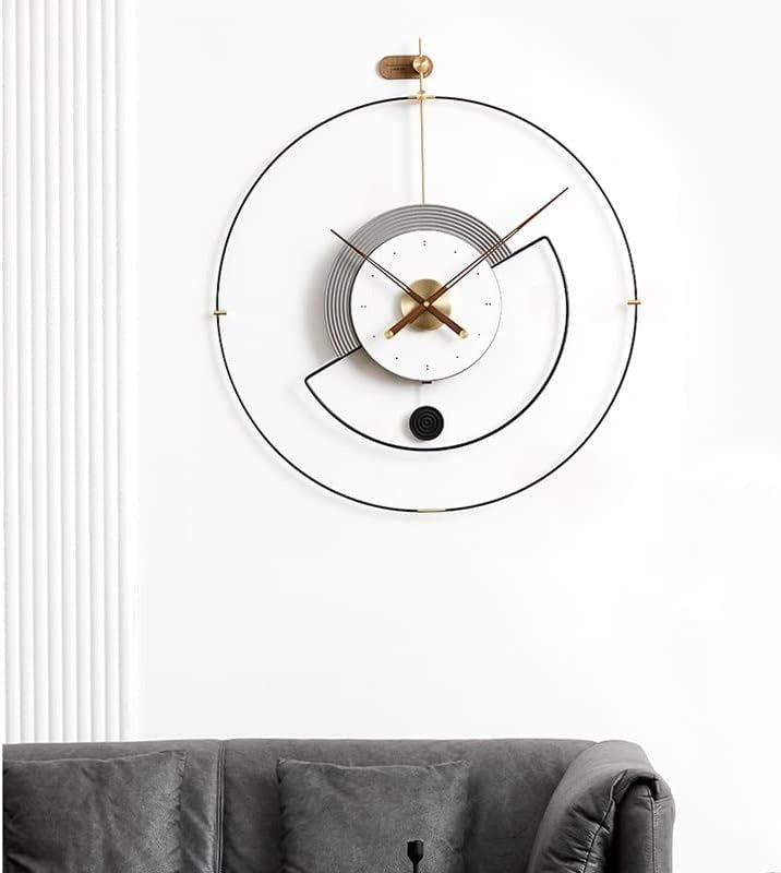 Premium Round Wall Clock,Green (32x34)"inch| Silent quartz| Customizable