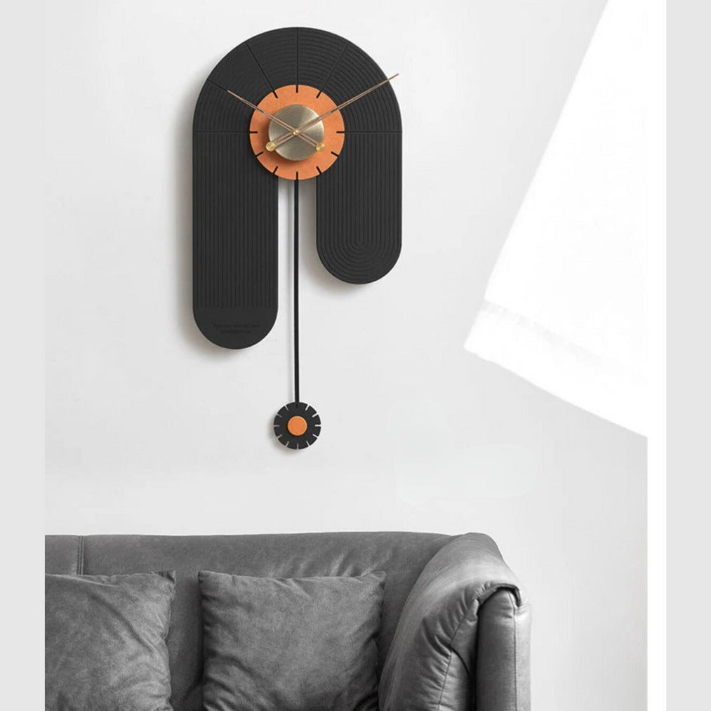 Modern Desginer  Wall Clock for Living Room,(15x30)"inch| Silent quartz| Customizable
