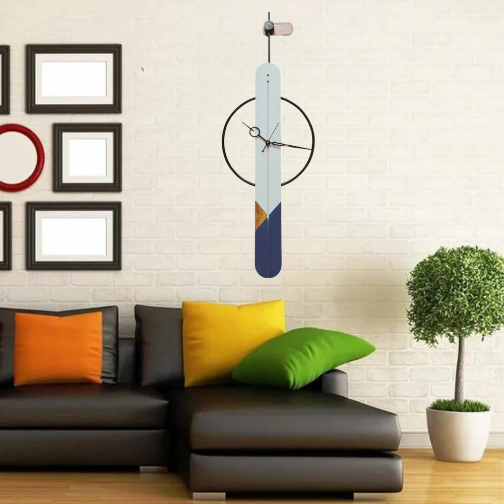 GeoStrata Vertical Clock (6.5X50)"| Silent quartz| Customizable