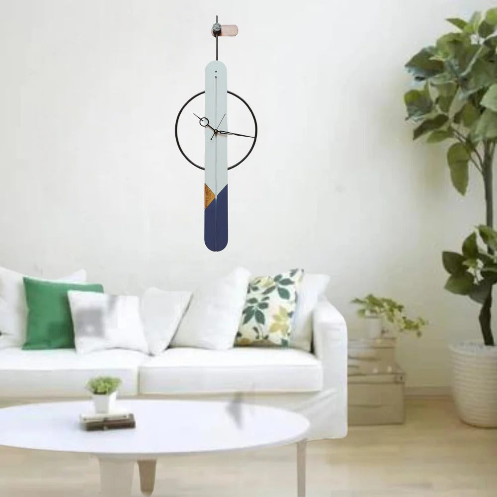 GeoStrata Vertical Clock (6.5X50)"| Silent quartz| Customizable