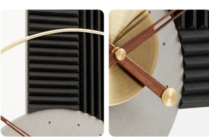 GeoFusion Luxe Clock (32X34)"Inch | Silent quartz| Customizable