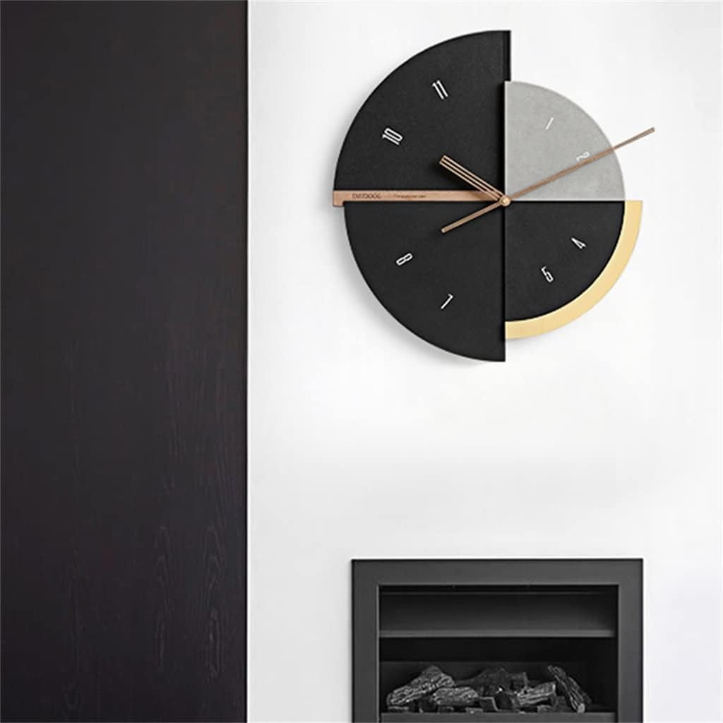 Half Moon Elite Wall Clock Black (16x18)" inch| Silent quartz| Customizable